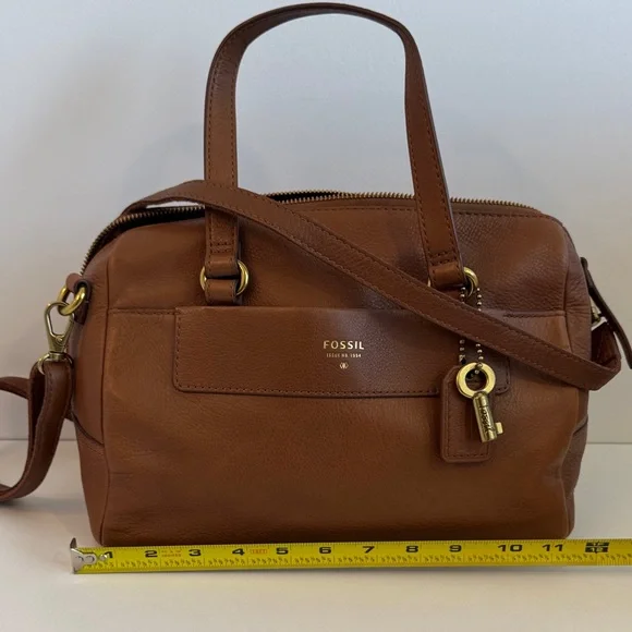 Fossil Leather Satchel - Picture 13 of 14